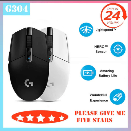 Chuột game không dây Logitech G304 - Cảm giác nhẹ, đa năng với 6 nút lập trình, onboard memory, pin 250H