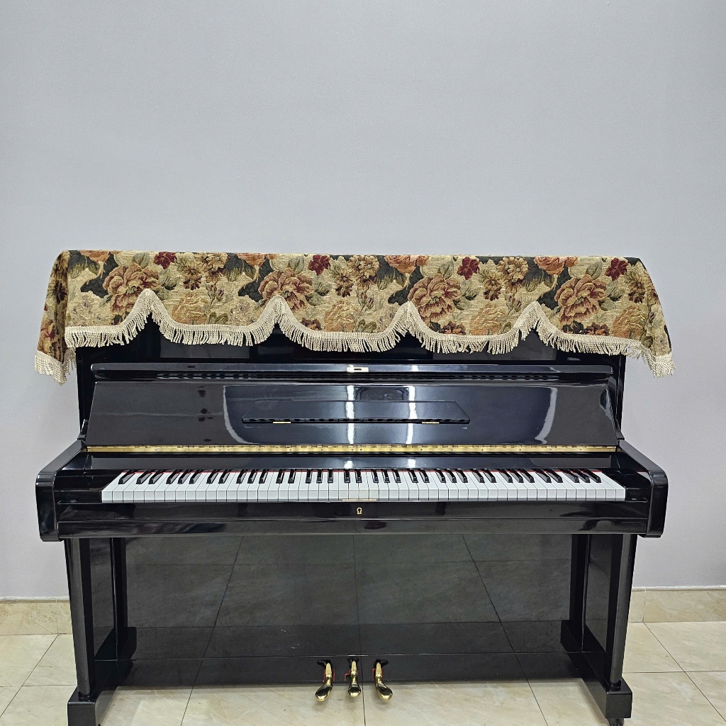 Khăn Phủ cho đàn Piano màu trắng