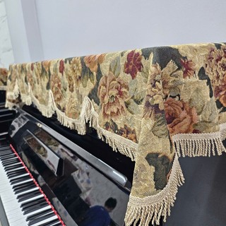 Khăn Phủ cho đàn Piano màu trắng