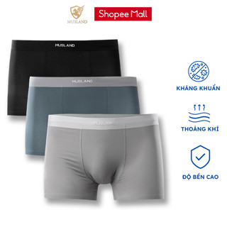 Quần Sịp Nam Boxer Musland Cao Cấp Kháng Khuẩn, Co Dãn, Thoáng Khí QL24002