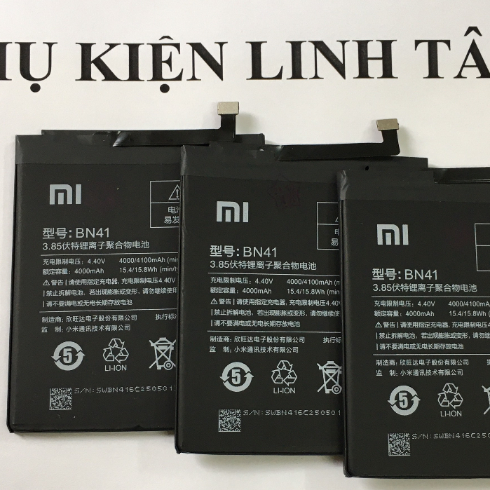 Pin Xiaomi Redmi Note 4 Pin BN41 4000 4100 mAh