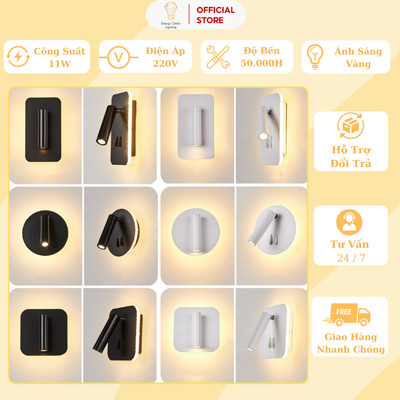 Đèn Gắn Tường Energy Green Lighting Hình Tròn ,Hình Vuông - DT-801 - Trang Trí Phòng Ngủ / Hành Lang - Cầu Thang