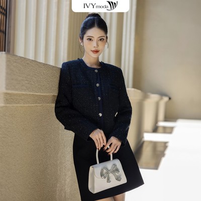 Chân váy nữ chất liệu Tuysi dáng chữ A 2 lớp IVY moda MS 31M8860