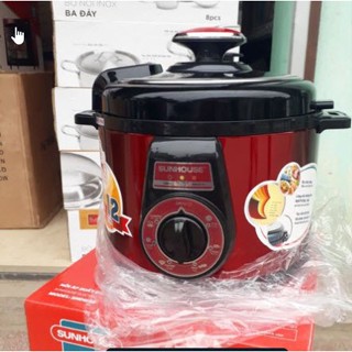 Nồi Áp Suất Điện Sunhouse 1552 Dung Tích 5L Công Suất 900W Lắp Rời Hàng Chính Hãng Bảo Hành 12 Tháng