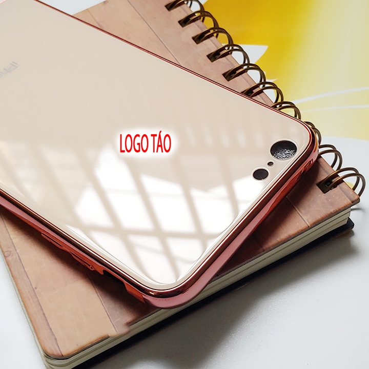 Ốp lưng iPhone 6 Plus - 6S Plus lưng kính - viền nhựa dẻo chống sốc