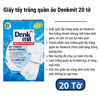 Tẩy trắng quần áo Denkmit 20 miếng
