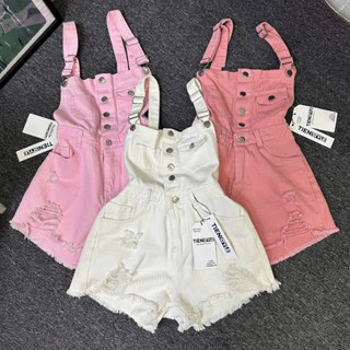 Yếm Jean Short Nữ Lai Tua, Quần yếm đùi rách đùi 5 màu