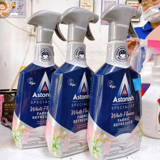 Bình xịt khử mùi Astonish công nghệ ion khử mùi không gian, trên vải, chó mèo và các mùi hôi khác.