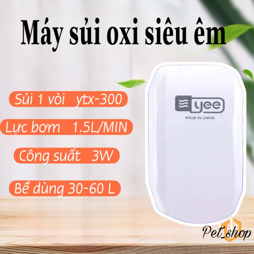 Máy Sủi Oxi siêu êm,siêu khoẻ,nhỏ gọn tặng 1m dây sủi+cục sủi.
