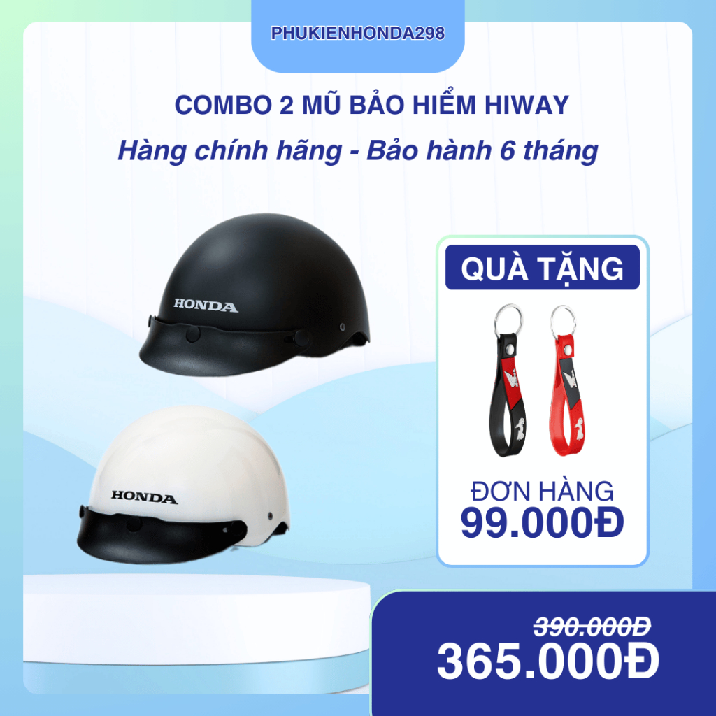 Combo 2 mũ Hiway ( 1 đen + 1 trắng)