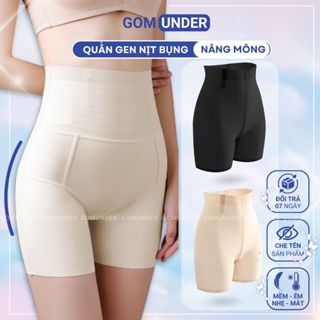 Quần gen nịt bụng mặc váy body siết eo cao cấp GOM UNDER, quần bảo hộ không lộ viền chống cuộn nâng mông - SA-667