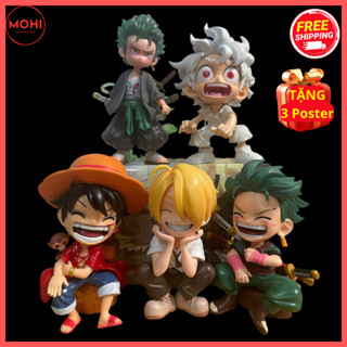 Mô hình One Piece Luffy, Zoro, Sanji phiên bản AI siêu dễ thương ( Tặng Poster  ) Đồ Chơi Toy