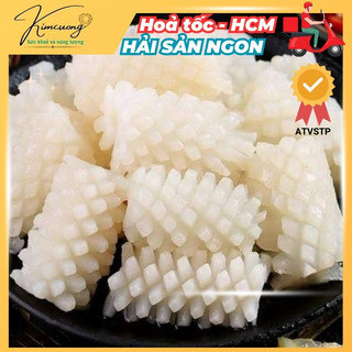 Mực Cắt Hoa Tươi Ngon, Đậm Đà 1kg net 6 (Giao Hỏa Tốc TPHCM)
