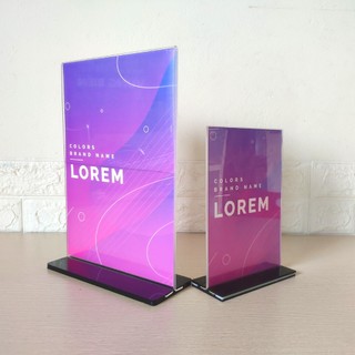 MENU Để Bàn, Menu Mica để Bàn Kích Thước A5