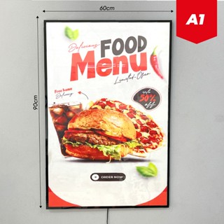  Hộp Đèn Led Quảng Cáo A1   60x90cm  Hộp Đèn Siêu Mỏng Khung Tranh Điện Treo Tường A1 | LST 