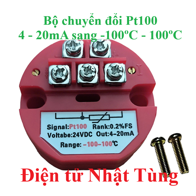 BỘ CHUYỂN ĐỔI PT100 4-20mA LOẠI TỐT, CÁC DÃY NHIỆT ĐỘ TỪ -50 ĐẾN 400 ĐỘ C