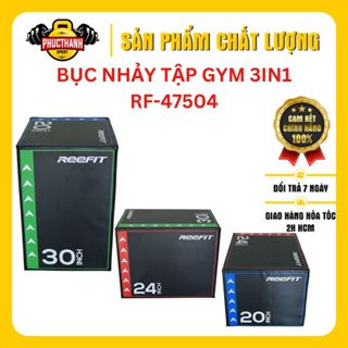 Bục nhảy tập Gym tập Fitness 3 trong 1 ( cao 51cm x 61cm x76cm ) khi lật 3 mặt của bục