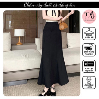 Chân Váy Suông Đuôi Cá Dáng Dài Form Nhẹ Tôn Dáng Cho Nữ Chất Liệu Tuyết Mưa - MC5