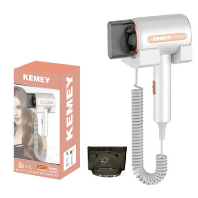 Máy Sấy Tóc Kemei Cao Cấp Treo Tường 2500W Kemey Km 6873