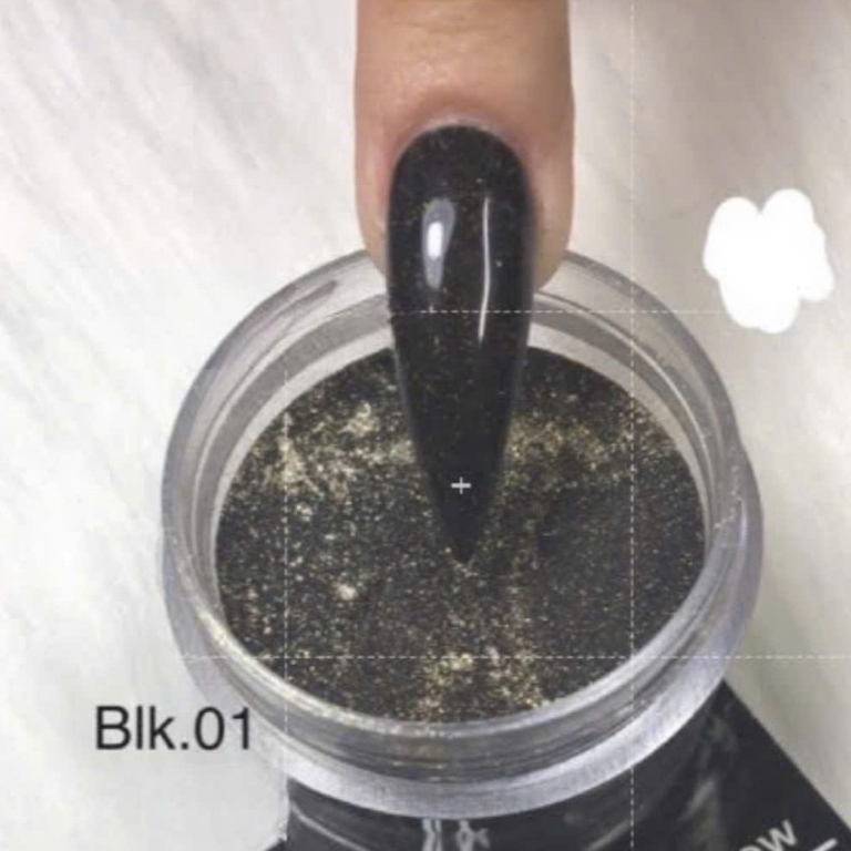 Bột đắp móng mỹ màu đen hũ 10 gam