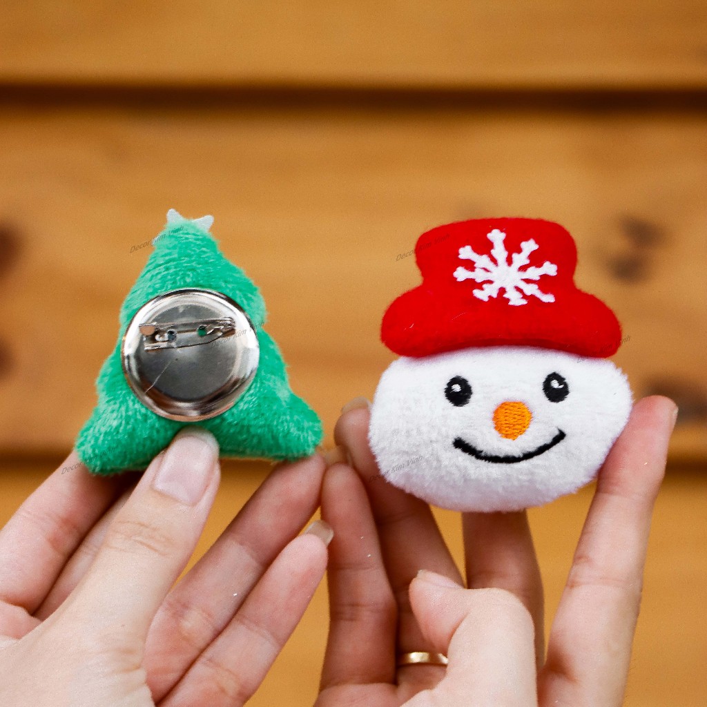 SET 3 Ghim Cài, Kẹp Cài Vải Bông VB95 Trang Trí Noel Giáng Sinh ( GIAO NGẪU NHIÊN MẪU )