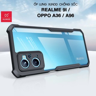 Ốp lưng XUNDD Realme 9i /dùng chung OPPO A36 / A96 - Mặt lưng trong, Viền TPU, Chống sốc