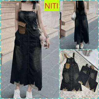 [YJNL1886] YẾM JEANS DÀI NỮ 1 TÚI NẮP NÂU 2 TÚI BO RÁCH LAI MÀU XÁM ĐEN SIÊU CÁ TÍNH CỰC HOT HIT XỊN SÒ ĐỈNH CAO