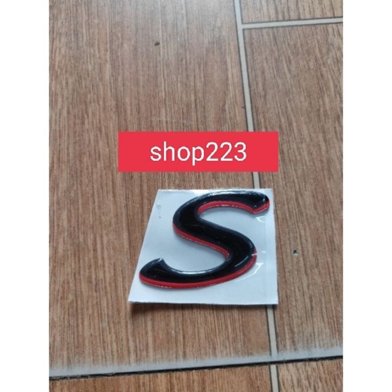 tem chữ S dán xe máy liberty S