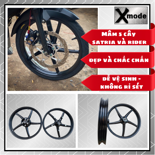 Mâm Satria, Rider 5 cây bánh mâm Xmode hot trend đẹp không tì vểt.