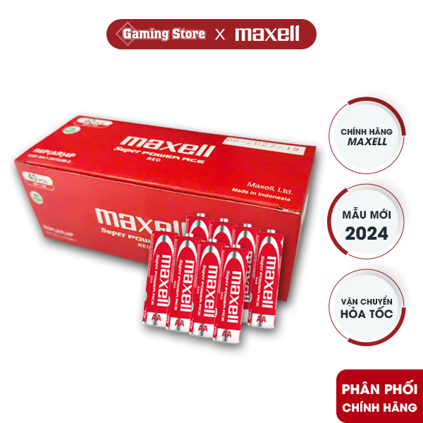 Pin Maxell AA  / R6P - Hàng Chính Hãng