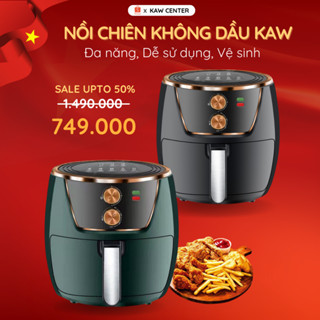 Nồi Chiên Không Dầu Chính Hãng KAW Thể Tích 6 Lít, 7 Lít, 8 Lít, 12 Lít Chín Đều, Tiết Kiệm Điện