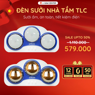 Đèn Sưởi Nhà Tắm KAW/TLC An Toàn Sử Dụng Trong Gia Đình Loại 2 Bóng, 3 Bóng Bảo Hành Chính Hãng