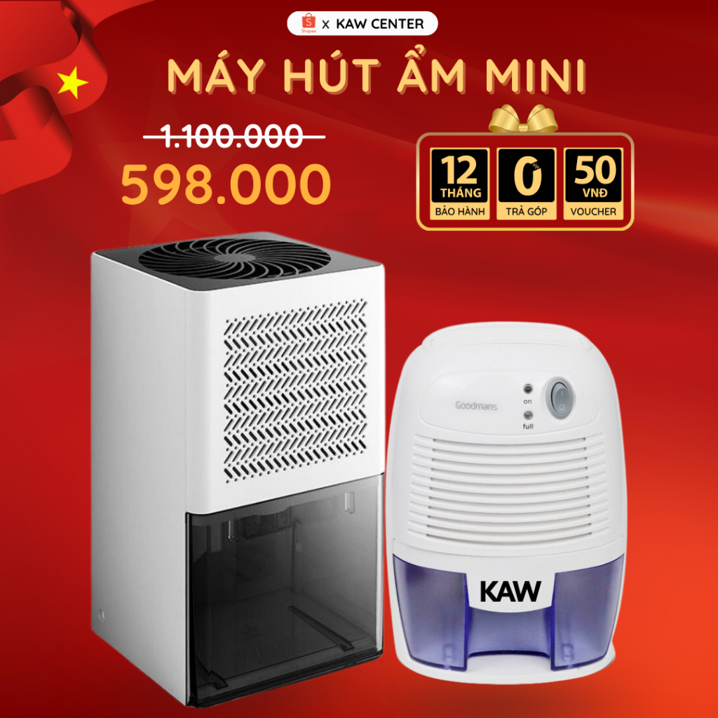 Máy Hút Ẩm Mini KAW 333F/333N Sử Dụng Trong Gia Đình, Văn Phòng, Hút Ẩm Tủ Quần Áo, Nhà Cửa