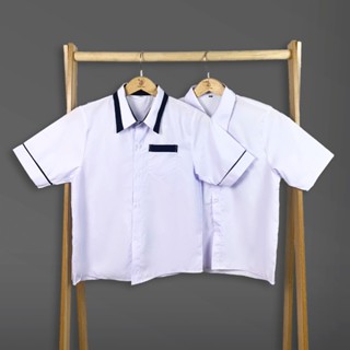 [SIZE TỪ 21-80 KG] Áo Sơ Mi Trắng Học Sinh NAM NỮ Tay Ngắn Cấp 1,2,3, Đồng Phục Đi Học Bé Trai/Gái Tiểu Học, Trung Học