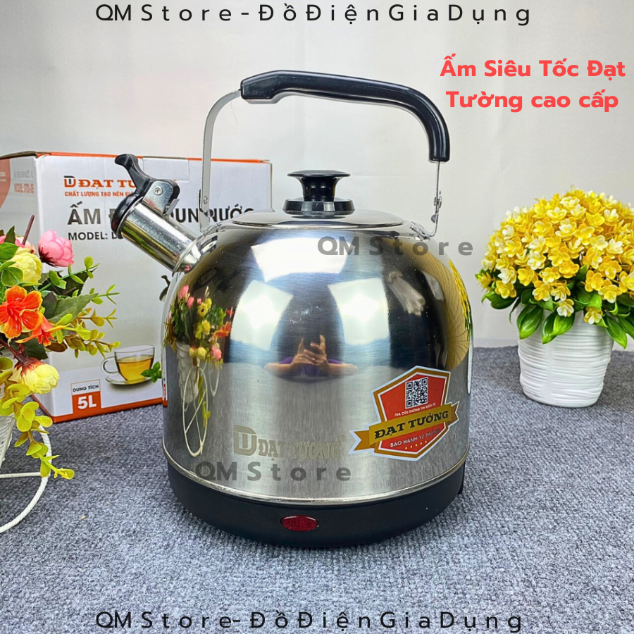 Ấm Siêu Tốc Đạt Tường Tự Động Ngắt Điện chuẩn cao cấp, Bình Đun Nước DTCV-01 DTDL-05 DTDL-09 QM Strore