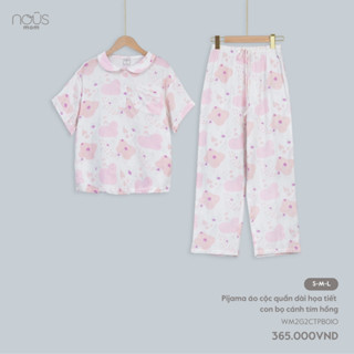 Bộ Pijama quần dài áo cộc tay cho mẹ Nous Mom,set đồ bầu Nous Homewear chất liệu dễ chịu mềm cho da BST T9