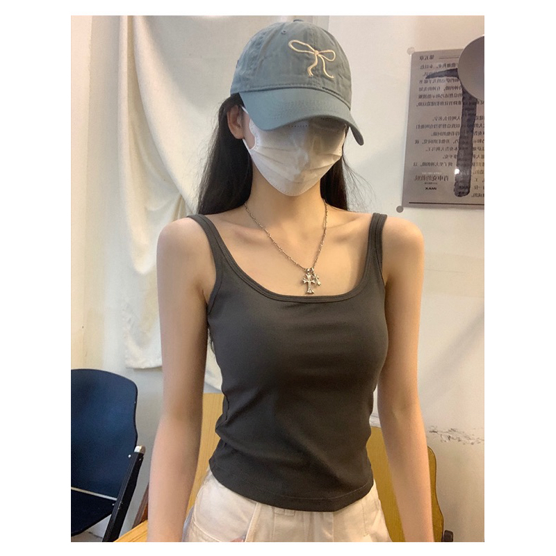 Áo Ba Lỗ Dây To Có Mút Ngực, Áo 2 dây bản to cổ vuông màu trơn (Có bigsize) BL55 | BigBuy360 - bigbuy360.vn