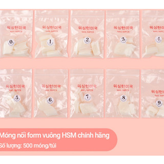 Móng tip hàn móng nối hàn không khấc túi 500 móng
