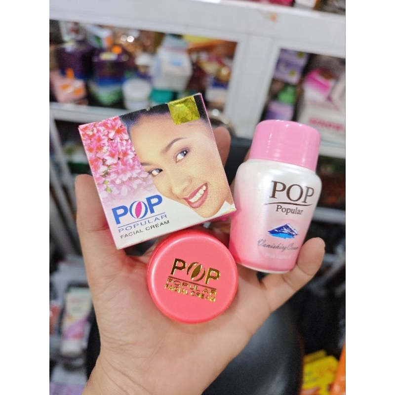 Combo Kem Dưỡng Trắng POP Popular Thái Lan ( 1 kem dưỡng ẩm đêm + 1 kem trắng da ngày )