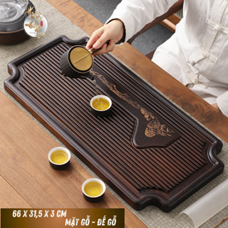 [ GIÁ SỈ ] Khay Gỗ Bàn Trà - Đựng Ấm Chén Dụng Cụ Uống Trà Đạo Gỗ Tre Nguyên Tấm Nhập Khẩu Chắc Chắn