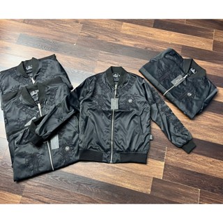 Áo Khoác Nam Philipp Plein Thêu Chữ Hàng Cao Cấp - Áo Khoác Gió Philip Hàng 2 Lớp Thêu Họa Tiết Hót Hít