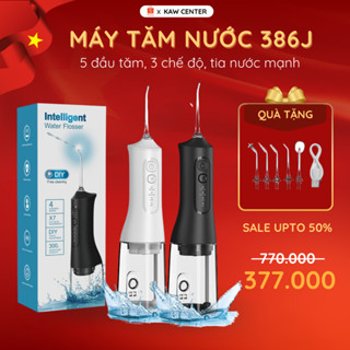 Máy Tăm Nước Cầm Tay  Mini KAW 386J Vệ Sinh Răng Miệng, Làm Sạch Sâu, Loại Bỏ Các Mảng Bám Kẽ Răng