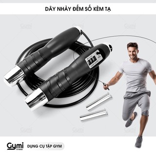  Dây nhảy thể lực đàn hồi kèm tạ đếm số  hỗ trợ luyện tập thể dục thể thao tiện lợi tại nhà 