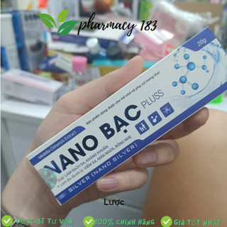 TUÝP 20G GEL NANO BẠC LÀM SẠCH , NGỪA SẸO , THÂM , BẢO VỆ LÀM DỊU DA : ZONA , THUỶ ĐẬU , BỎNG , MỤN NHỌT , RÔM SẢY