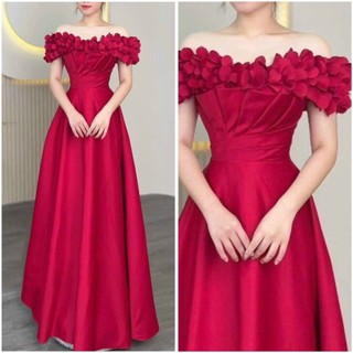 [Bigsize Thiên Nhiên] ĐẦM MAXI XẾP NGỰC KẾT HOA MARRY