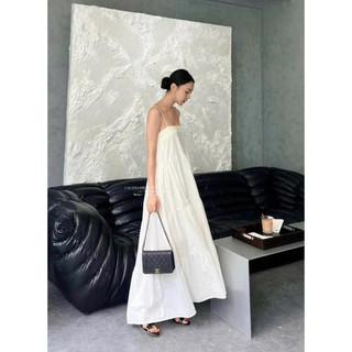 𝐂𝐚𝐥𝐢𝐬𝐭𝐚 𝐃𝐫𝐞𝐬𝐬 - Đầm Midi Thô Hàn Dáng Dài Tầng ( ảnh chính chủ )