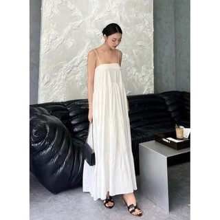 𝐂𝐚𝐥𝐢𝐬𝐭𝐚 𝐃𝐫𝐞𝐬𝐬 - Đầm Midi Thô Hàn Dáng Dài Tầng ( ảnh chính chủ )