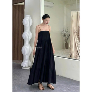 𝐂𝐚𝐥𝐢𝐬𝐭𝐚 𝐃𝐫𝐞𝐬𝐬 - Đầm Midi Thô Hàn Dáng Dài Tầng ( ảnh chính chủ )
