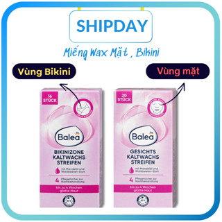 Miếng dán tẩy lông Bale dùng cho cơ thể /vùng kín /tay chân / Ria mép,Wax ria mép Balea-Đức