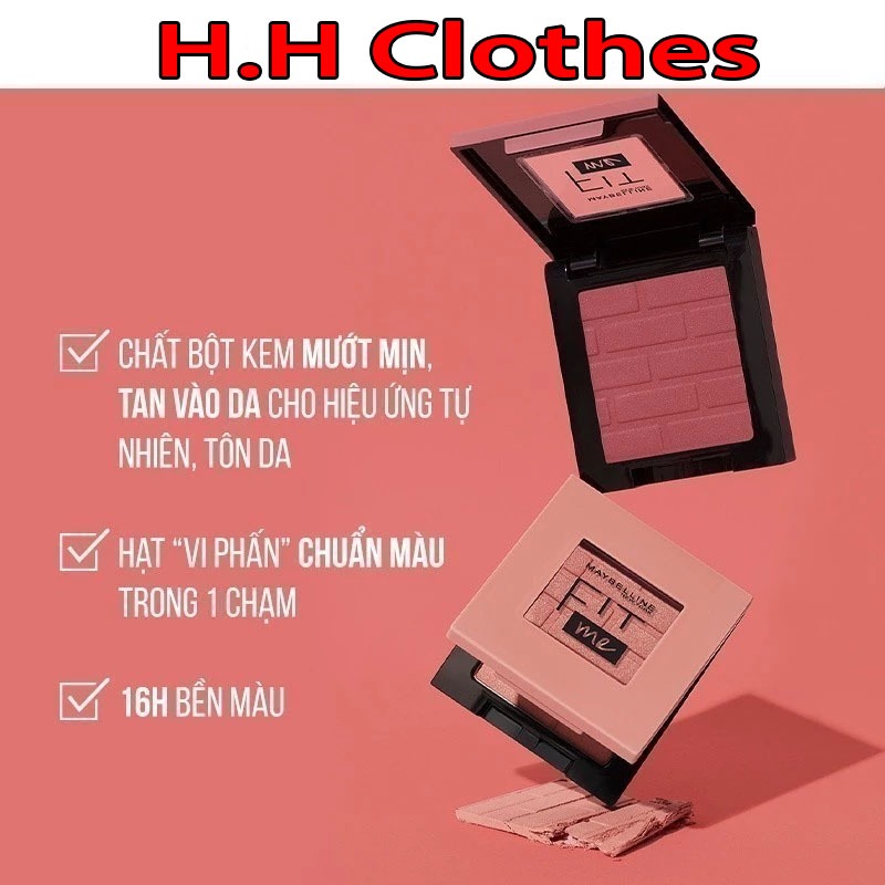Phấn má hồng mịn lì chuẩn màu Maybelline Fit Me Blush 4.5g